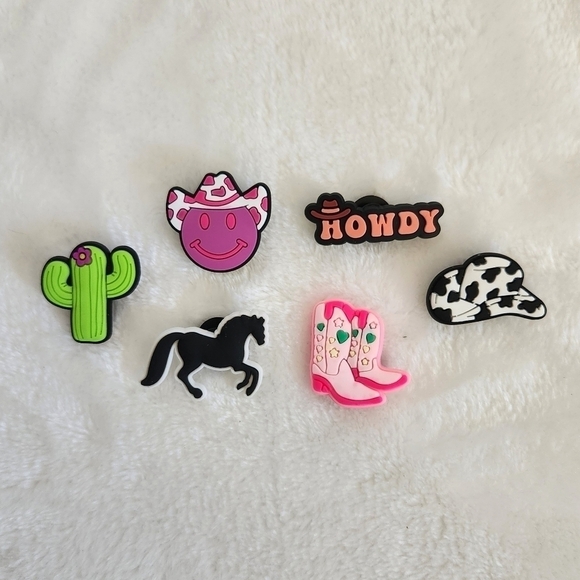 CROCS Accessories - Crocs Jibbitz Clog Western Cowgirl Boots Horse Cactus Shoe Charms Set Of 6